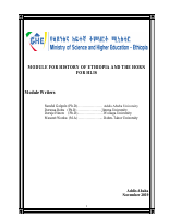 HISTORY OF ETHIOPIA AND THE HORN Module.pdf